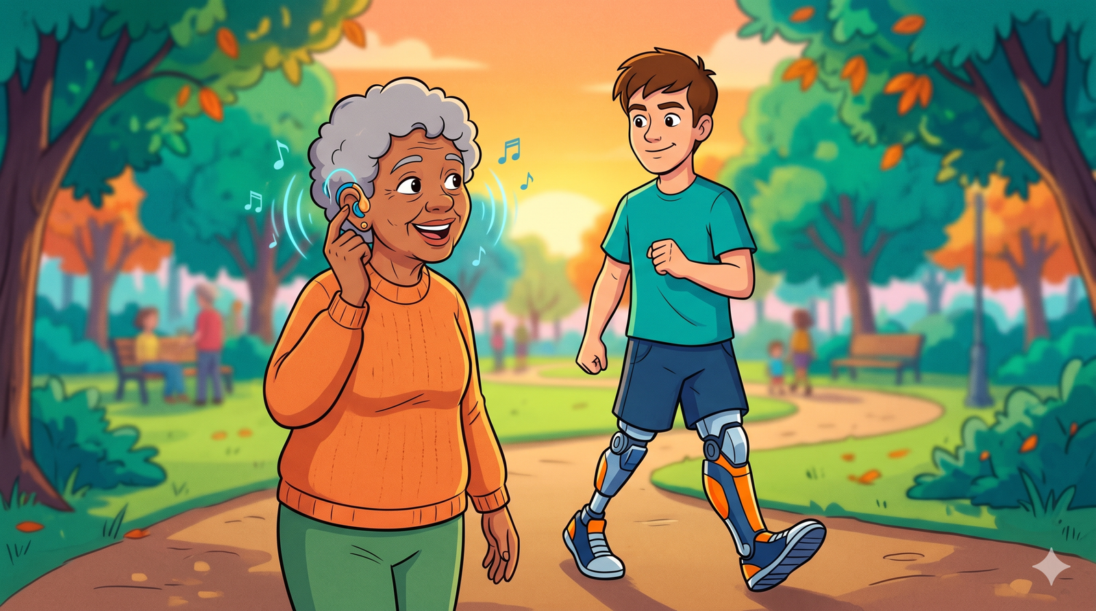 Technology assisted hearing and vision