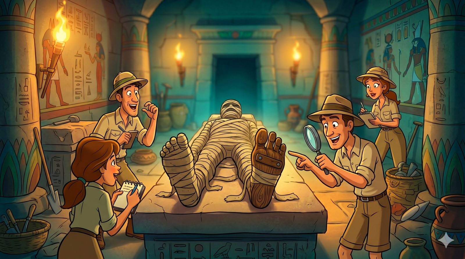 Ancient Egyptian artificial wooden toe