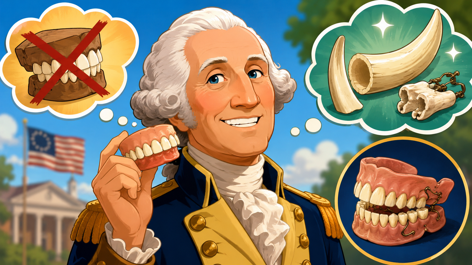 George Washington and his historical dentures