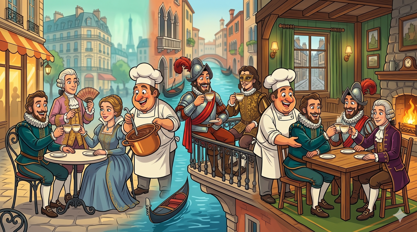 Chocolate spreading to France and Italy