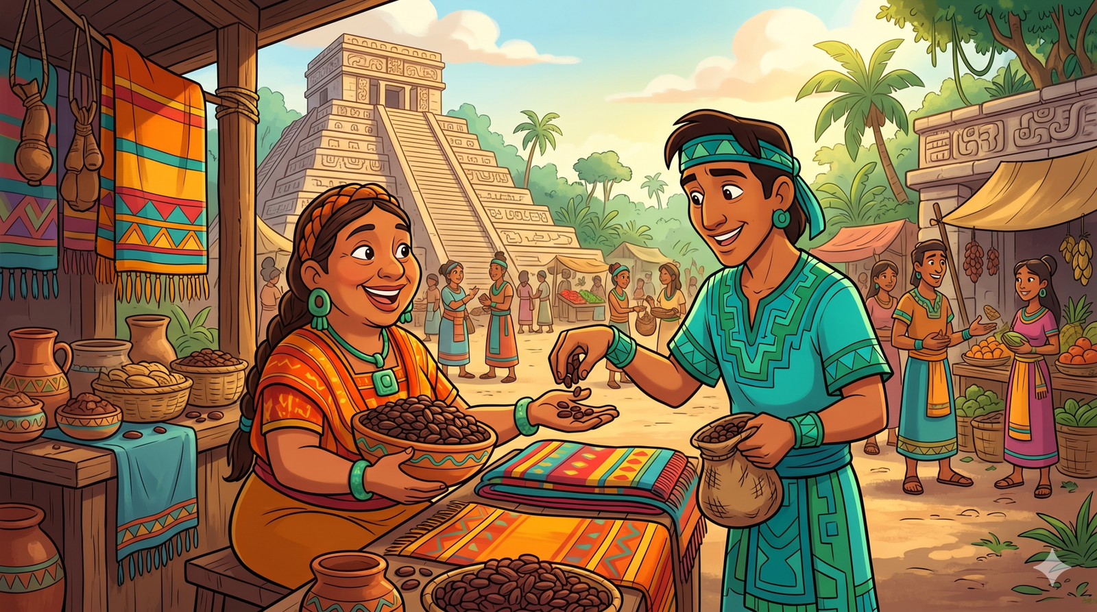 Cacao beans used as currency in ancient civilizations