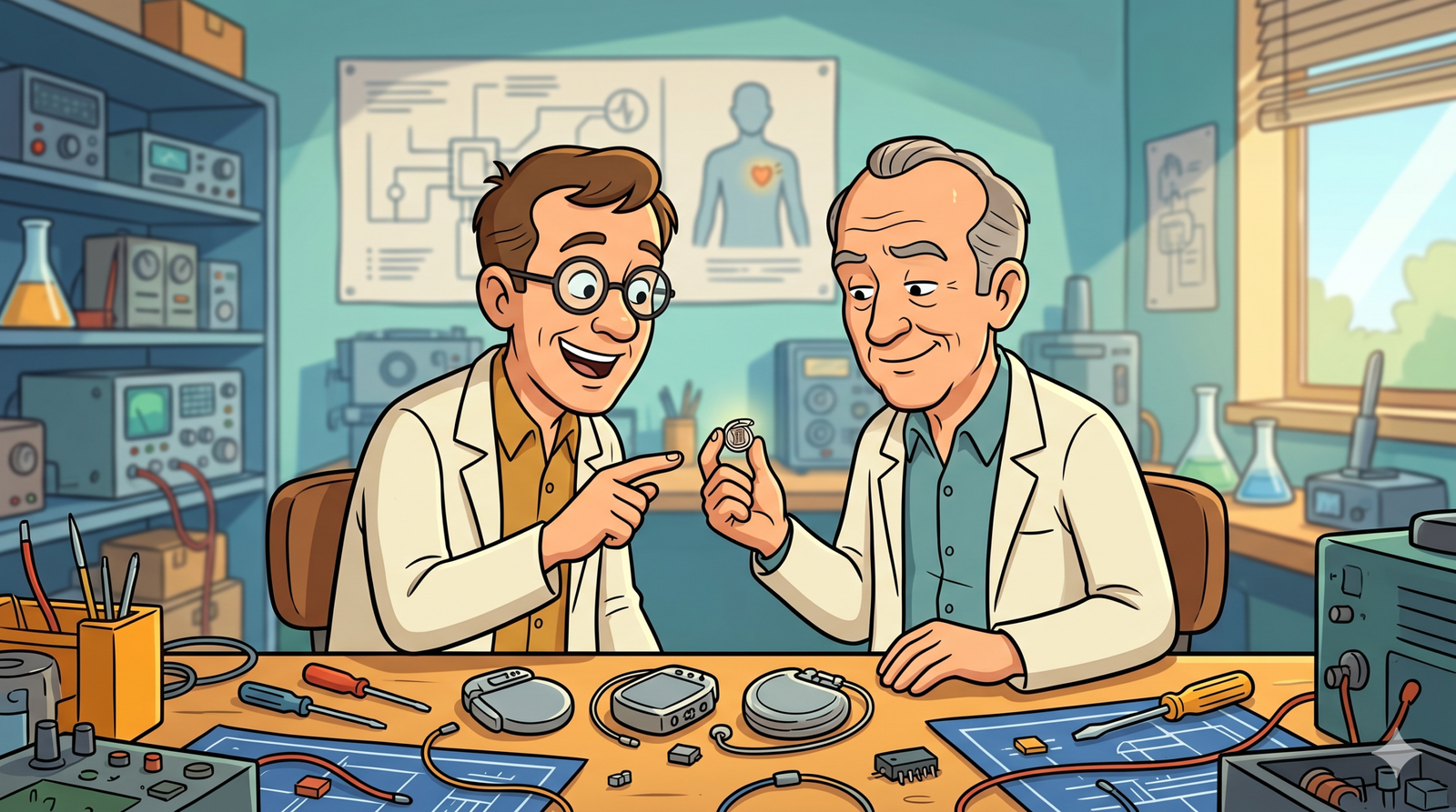 Wilson Greatbatch and William Chardack pacemaker development