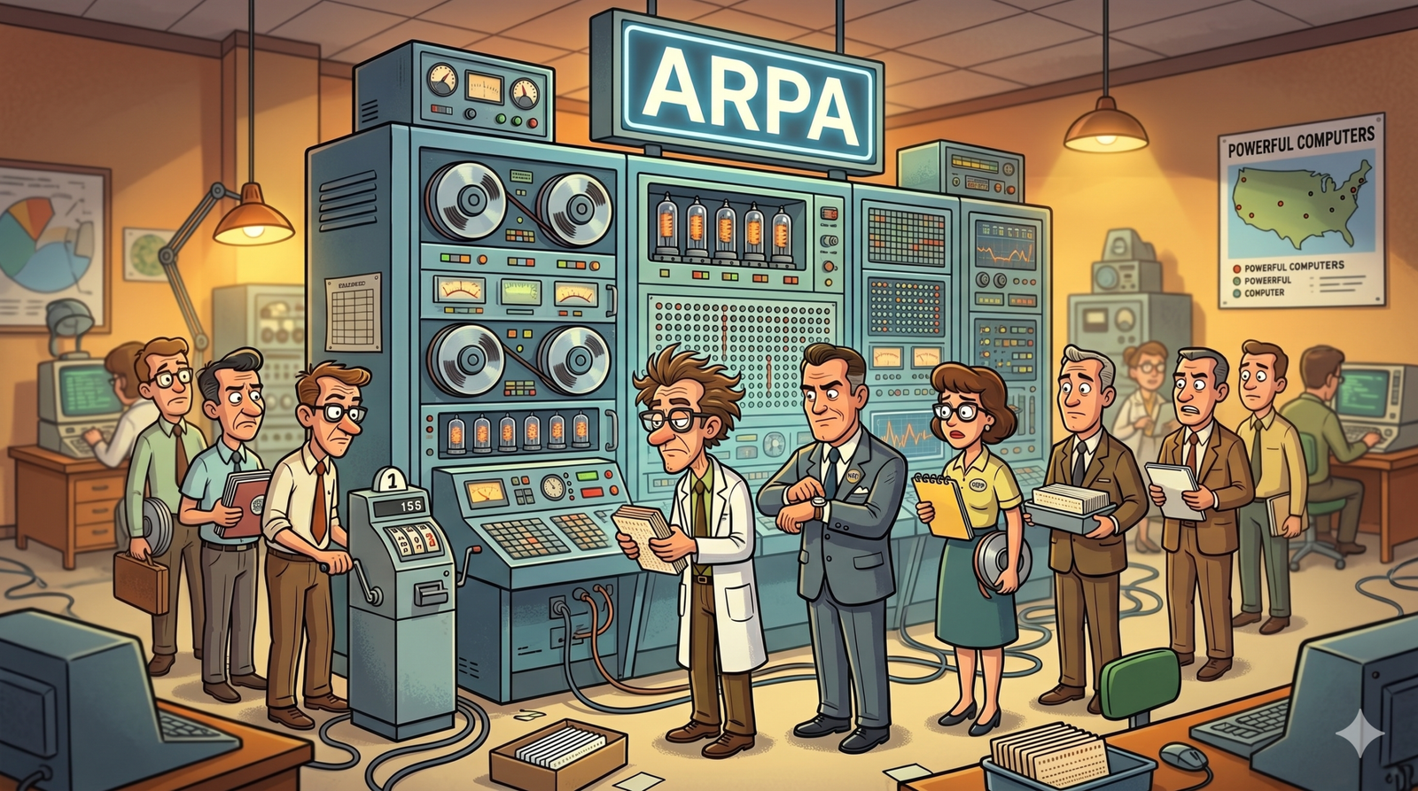 ARPANET logical network map