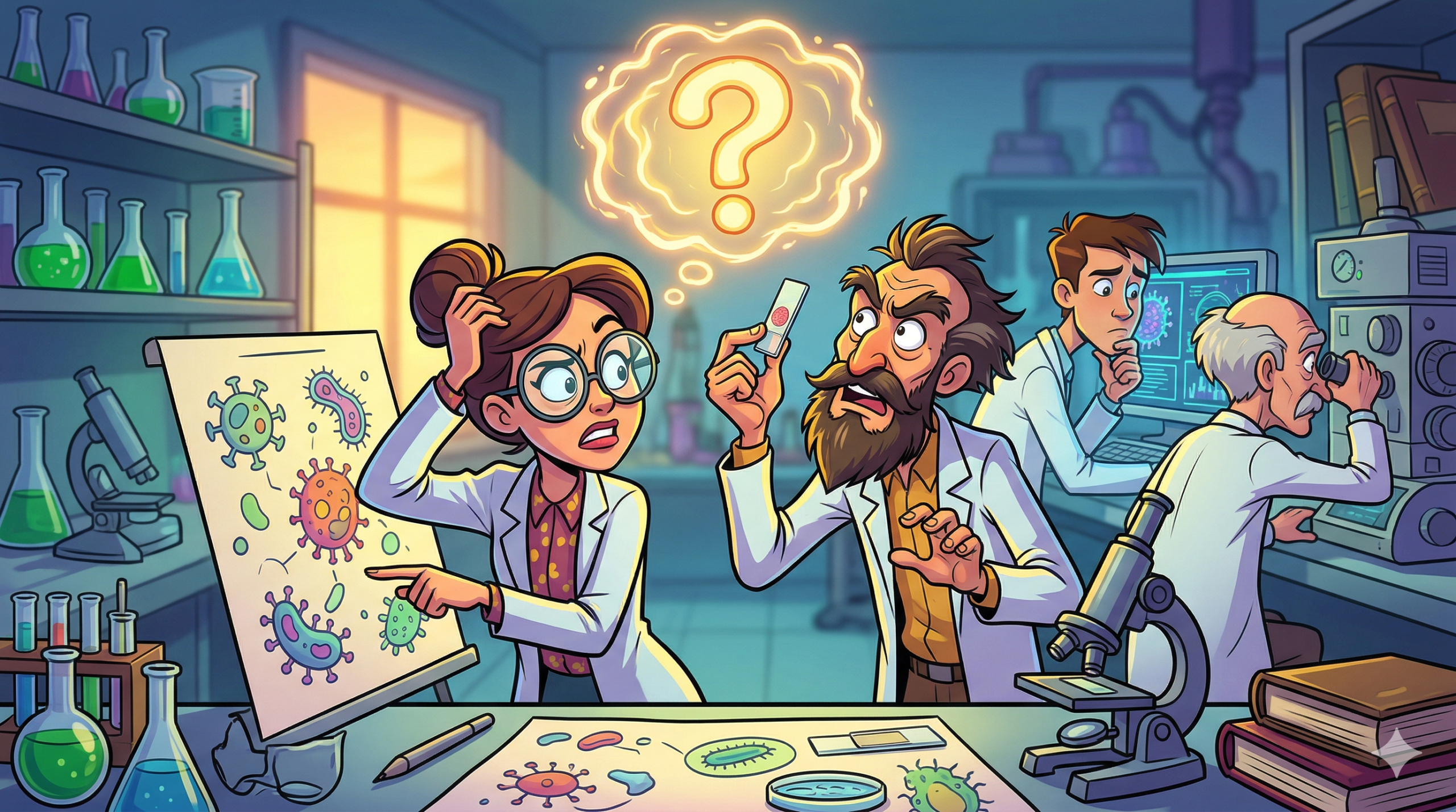 Scientists searching for the cause of diseases