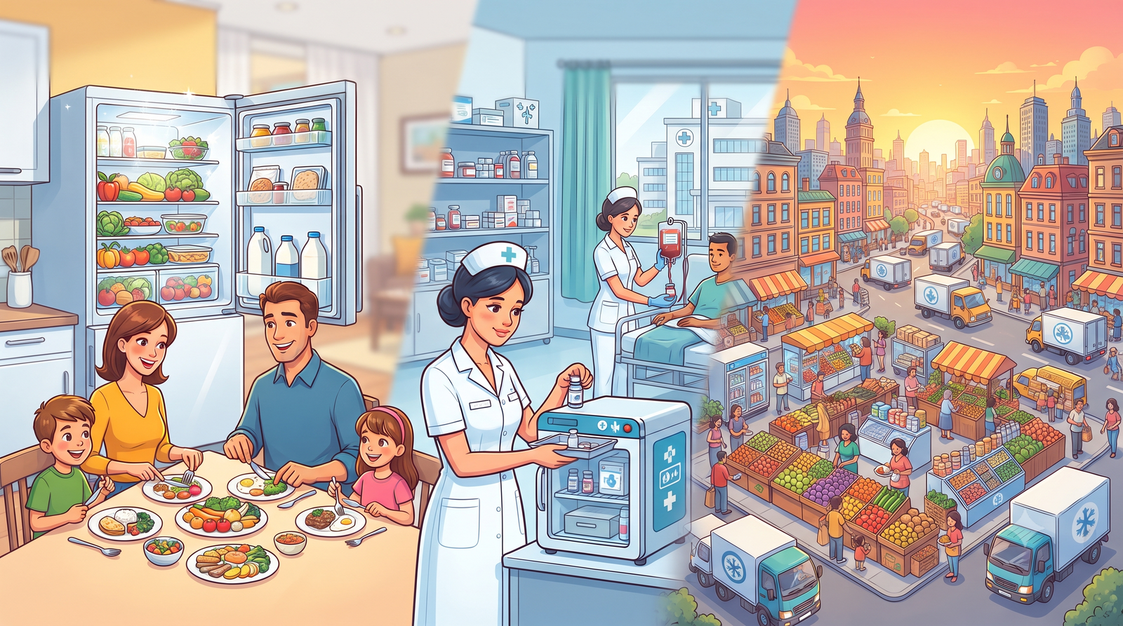 Cold chain protecting vaccines medicines and medical supplies