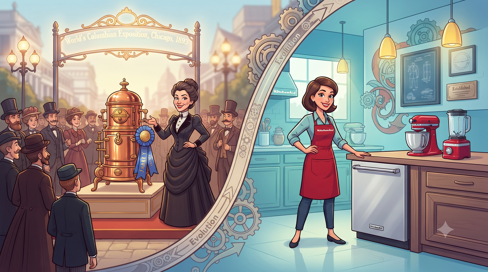 1893 World's Columbian Exposition where Cochrane's dishwasher received recognition