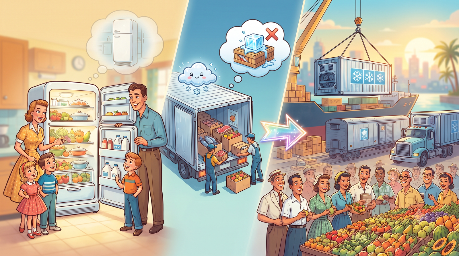 Modern refrigerated transportation and cold chain logistics