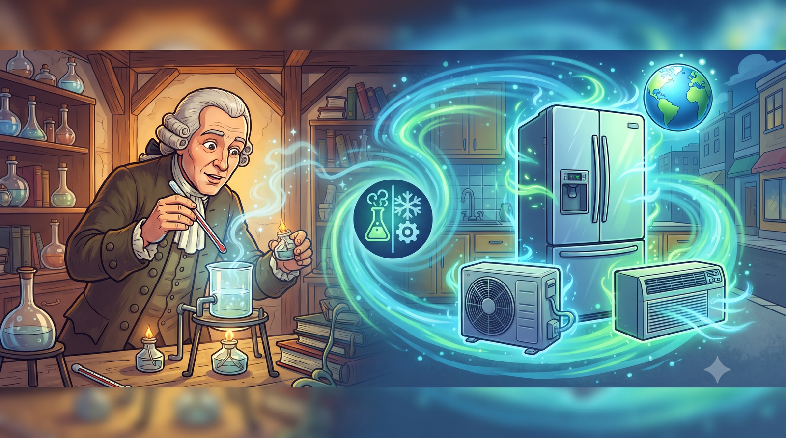 William Cullen early artificial refrigeration experiment