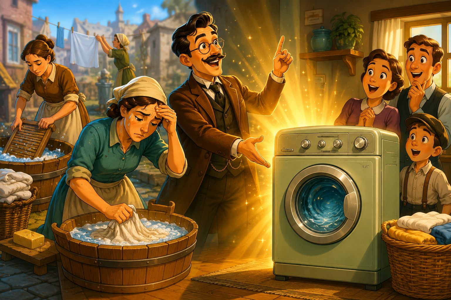 Thor electric washing machine associated with Alva J. Fisher