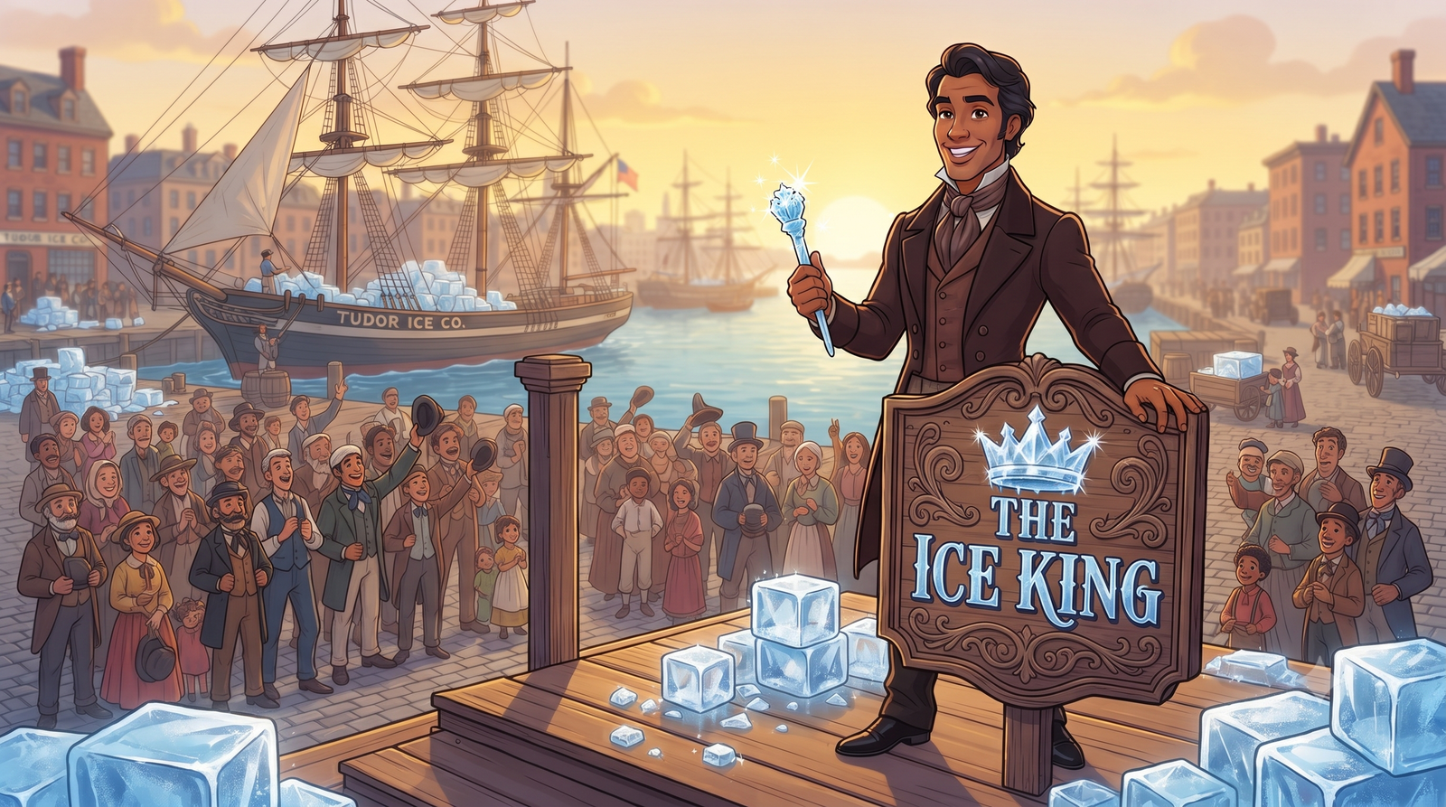 Evolution of natural ice trade and refrigeration
