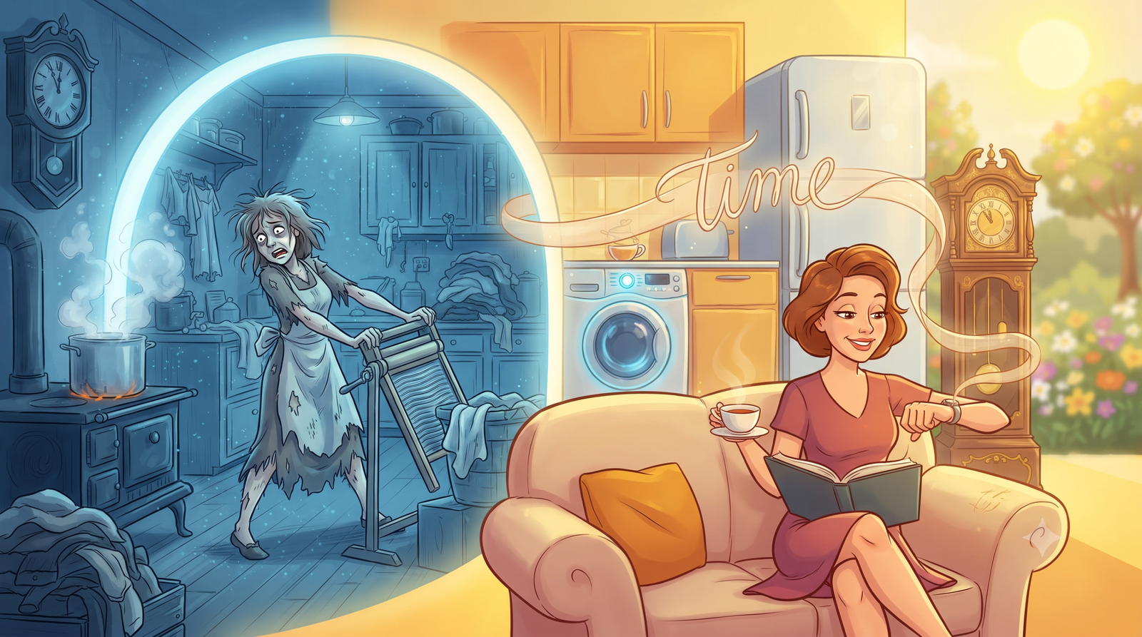 Evolution of household appliances and everyday life