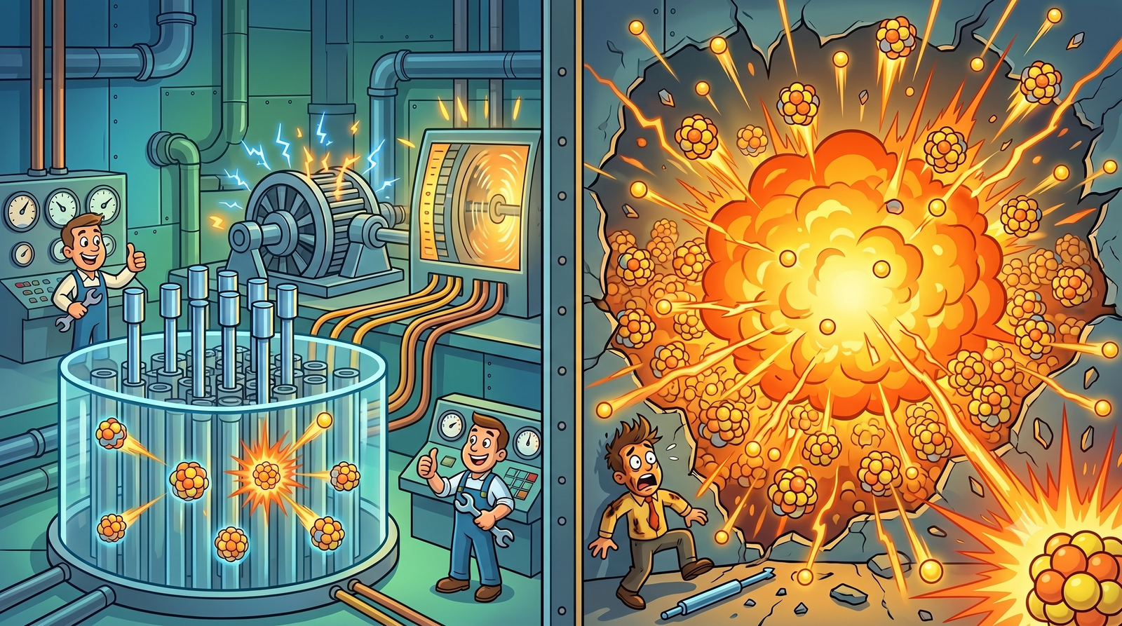 Controlled nuclear reaction