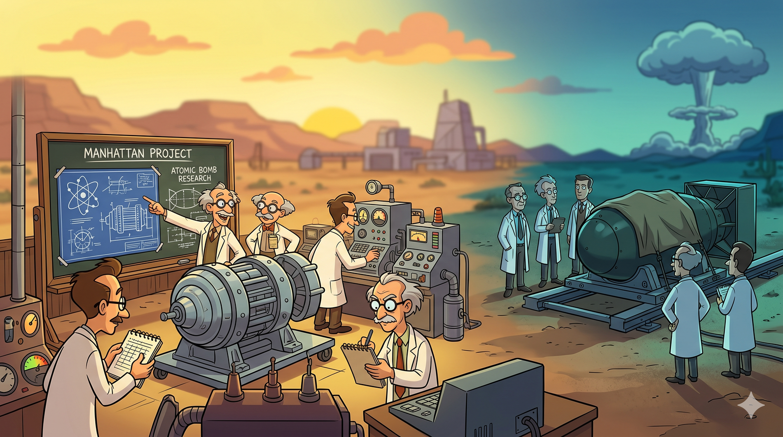 Historical atomic bomb development