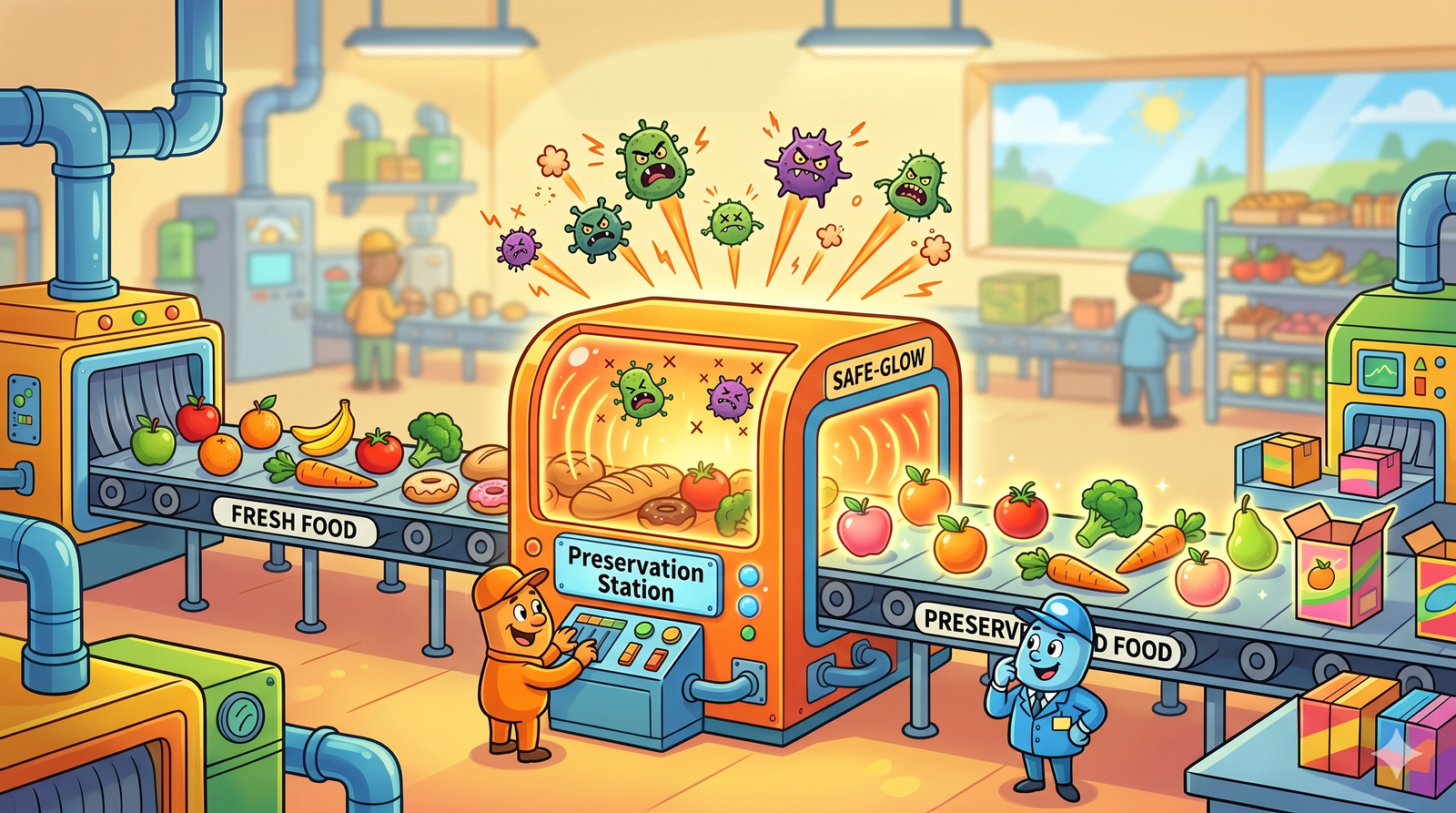 Nuclear technology used for food preservation