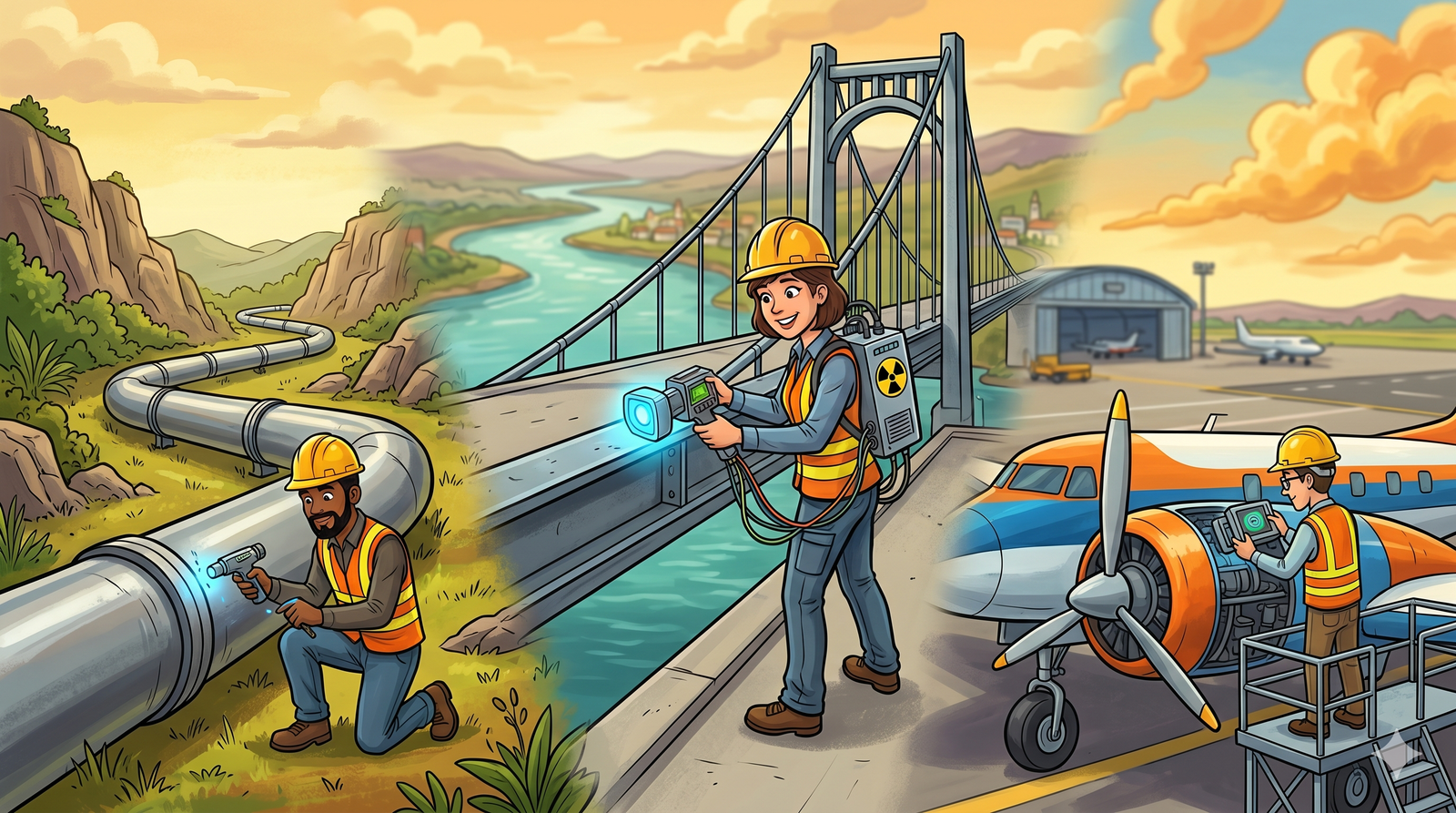 Nuclear technology used for industrial inspection