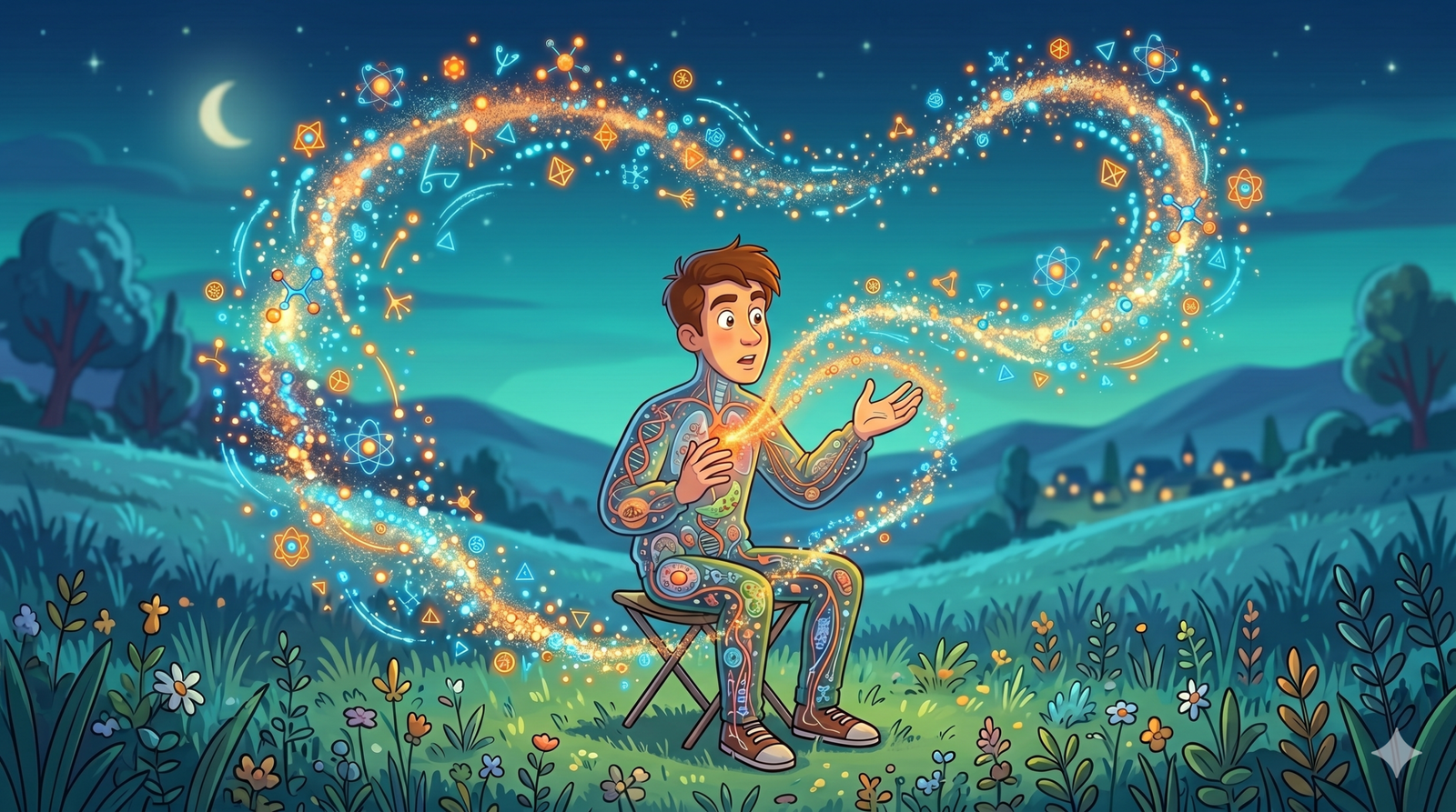 Powerful visual representing nuclear energy