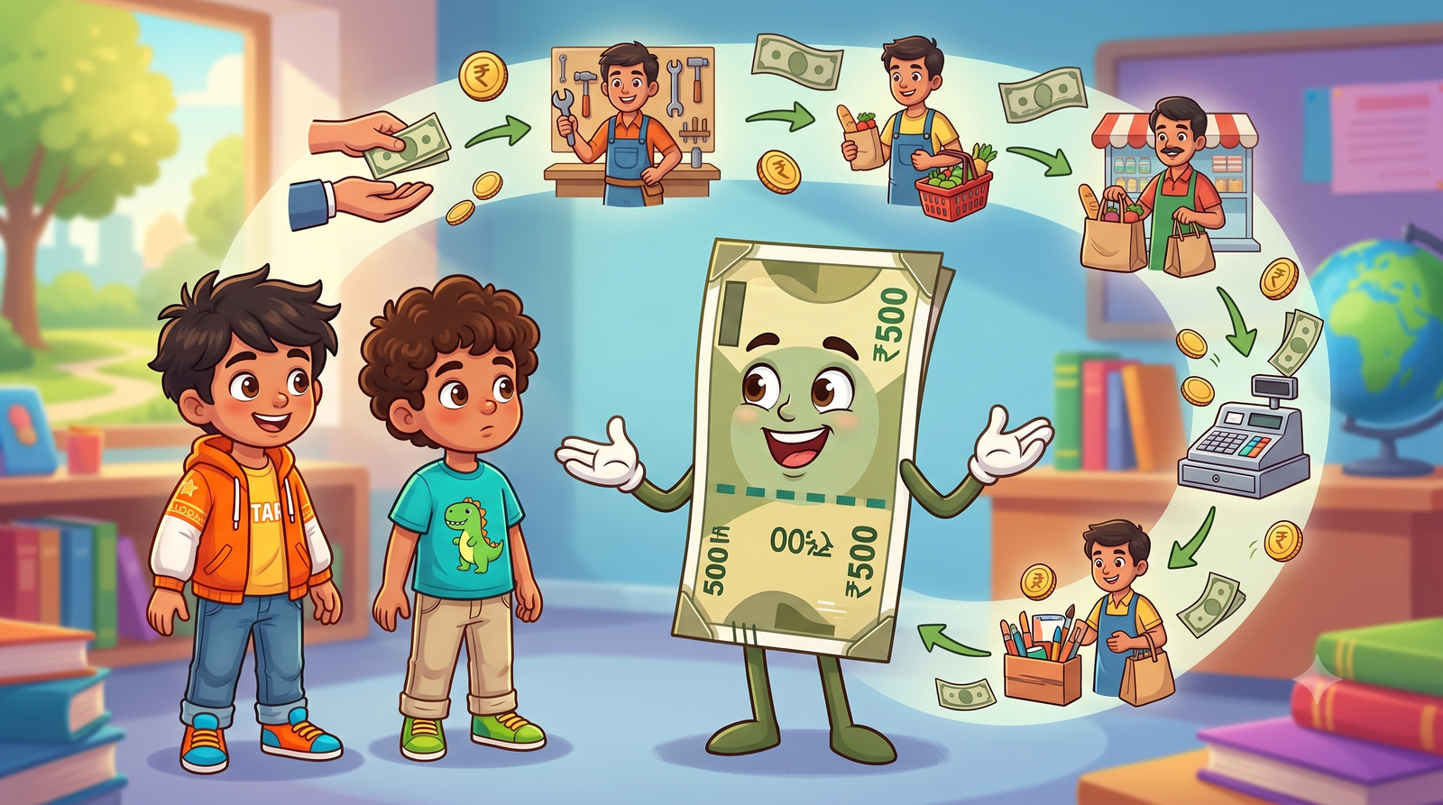 Adu and Roro discovering how money moves