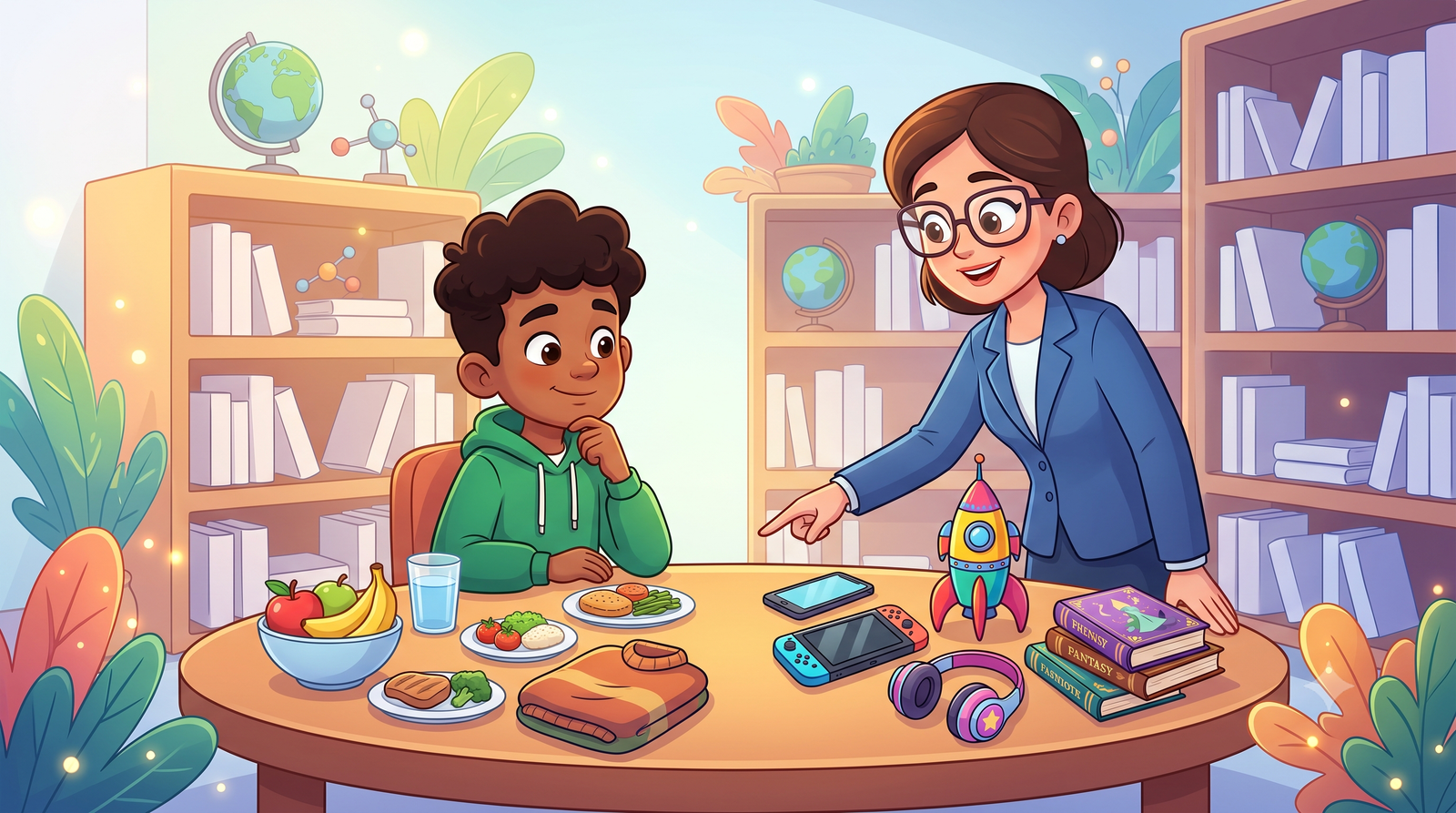 Learning to make smart choices between needs and wants